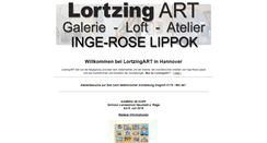 Desktop Screenshot of lortzingart.de