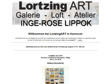 Tablet Screenshot of lortzingart.de